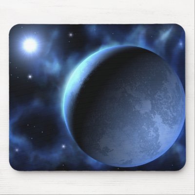 Ice Planet Mouse Pad by Volcanokitten