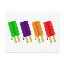 ICE POPS postcard by teebag ICE POPS postcard