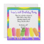 Ice Pops, Rainbows and Hearts Invitation