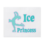 ice princess figure skating pastel design flyer design