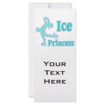 ice princess figure skating pastel design custom rack card