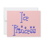 Ice Princess Ice Skating Birthday Party Invitation