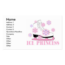 Ice Princess Pink Business Card