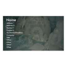Ice Sculpture Of Igloo Business Card Template