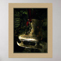 Ice Skate Ornament Print