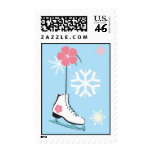 Ice Skate Postage Stamp