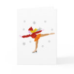 Ice Skater Greeting Card