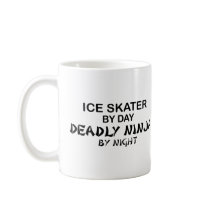 Ice Skater Deadly Ninja by Night mugs by poorrichards Ice Skater Deadly Ninja by Night mugs