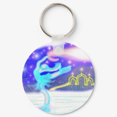 Ice Skater Keychains by Gandhali