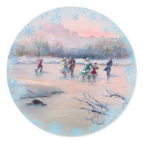 ICE SKATERS by SHARON SHARPE stickers