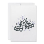 ice skates and snowflakes graphic custom announcement