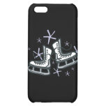 ice skates and snowflakes graphic iPhone 5C case
