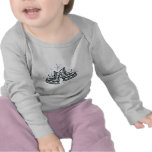 ice skates and snowflakes graphic shirts