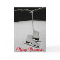 Ice Skates Christmas Card