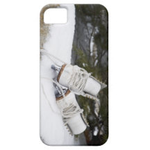 Ice skates, figure skates In snow