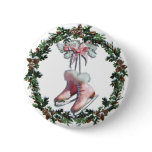 ICE SKATES & WREATH by SHARON SHARPE buttons