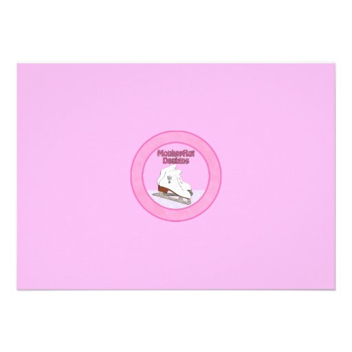 Ice Skating Birthday Invitation PINK Ice Princess