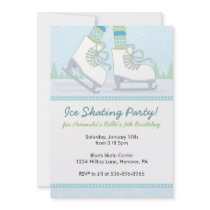 Ice Skating Birthday Party Invitations
