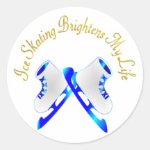 Ice Skating Brightens My Life Sticker
