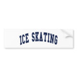 Ice Skating Bumper Sticker