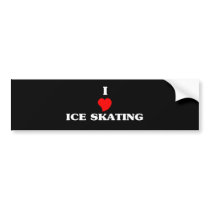 Ice Skating bumper stickers