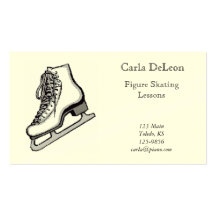 Ice Skating Business Card