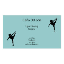 Ice Skating Business Card