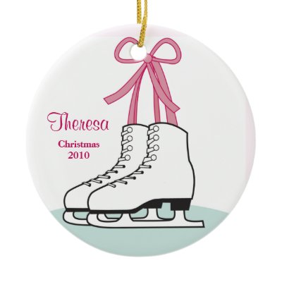 Ice Skating Christmas Ornament