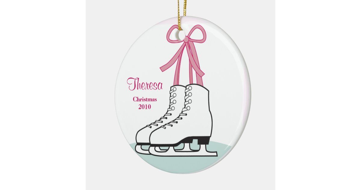 Ice Skating Christmas Ornament Zazzle