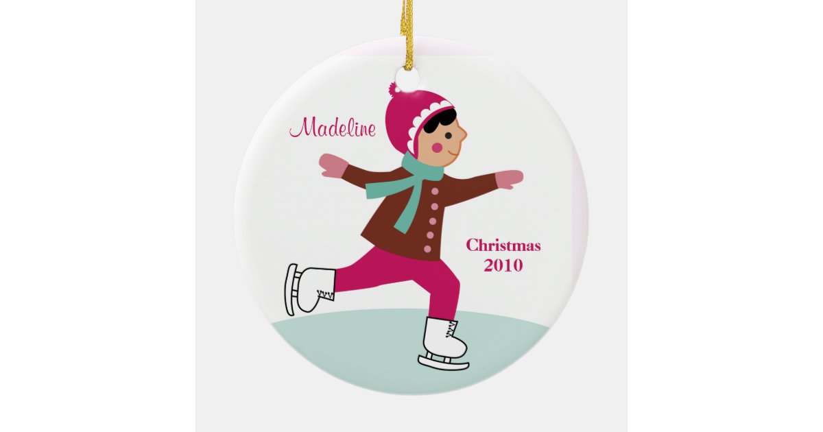 ice skating christmas ornament zazzle ice skating christmas ornament zazzle