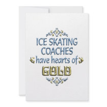 Ice Skating Coach Appreciation Custom Invitation