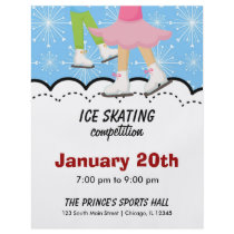 Ice Skating Competition (Blue) Flyers