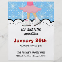 Ice Skating Competition Flyers
