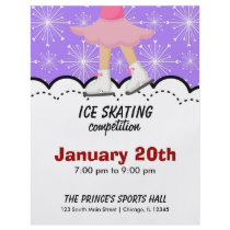 Ice Skating Competition (Purple) Flyer Design