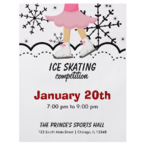Ice Skating Competition (White) Full Color Flyer