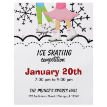 Ice Skating Competition (White) Personalized Flyer