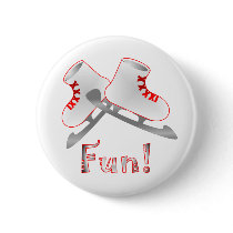 Ice Skating Fun Pin