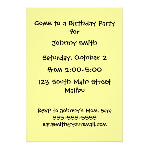 Ice Skating Giraffe at the Rink Personalized Invitations