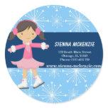 Ice Skating Girl (Blue) Stickers