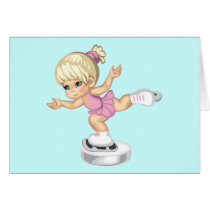 Ice Skating Girl cards
