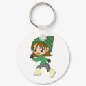 Ice-skating Girl Keychain by nueyerdua Ice-skating Girl Keychain