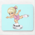 Ice Skating Girl mousepads by lilones Ice Skating Girl mousepads