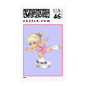 Ice Skating Girl stamp