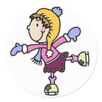 Ice Skating Girl stickers by Gabip3 Ice Skating Girl stickers