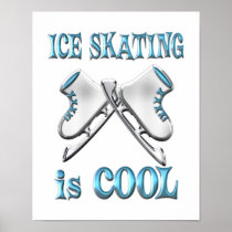 Ice Skating is Cool Poster