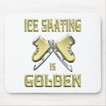 Ice Skating is Golden Mouse Pad