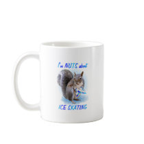 Ice Skating Nut Coffee Mugs