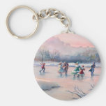 ICE SKATING PARTY by SHARON SHARPE Key Chains