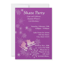 Ice Skating Party Invite