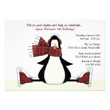 Ice Skating Party Invitation